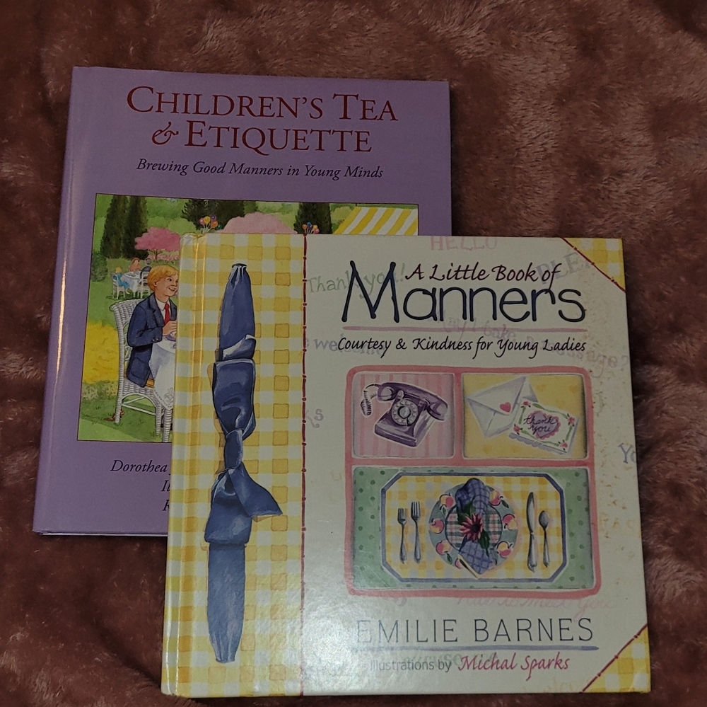 COPY - A Little Book of Manners and Children's Tea & Etiquette 2 book bundle-(L…